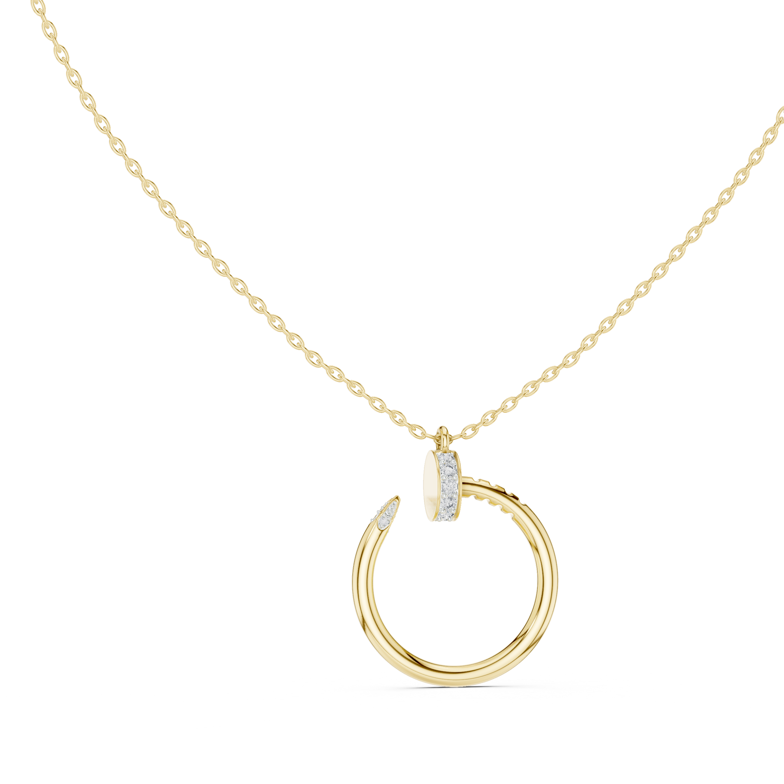 Nail Diamond Necklace