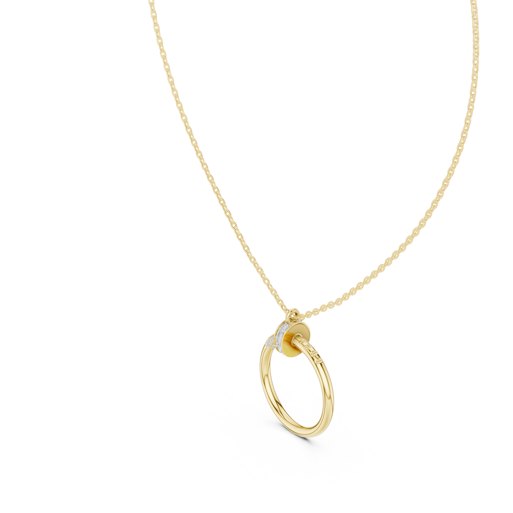 Nail Diamond Necklace