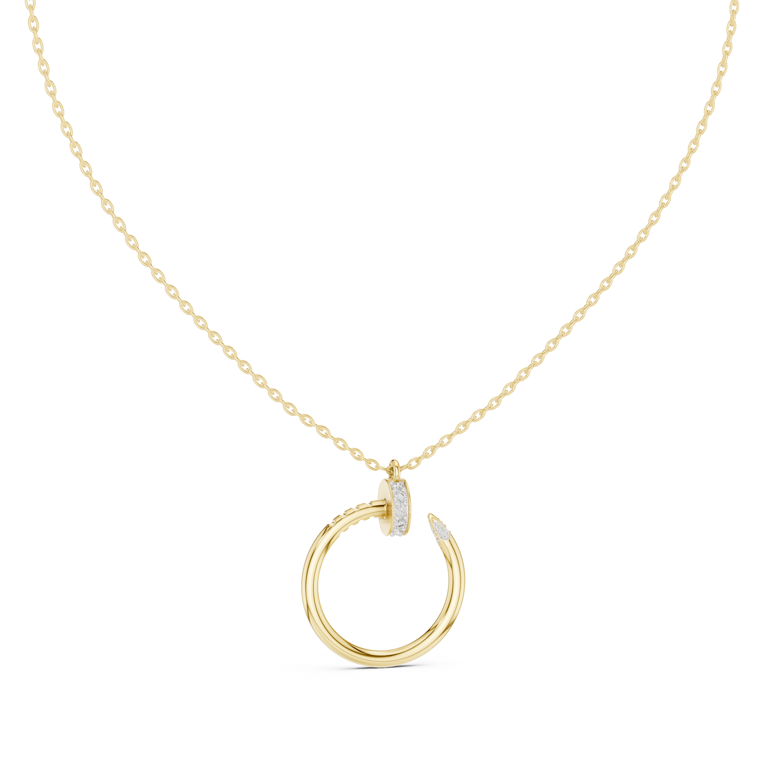 Nail Diamond Necklace