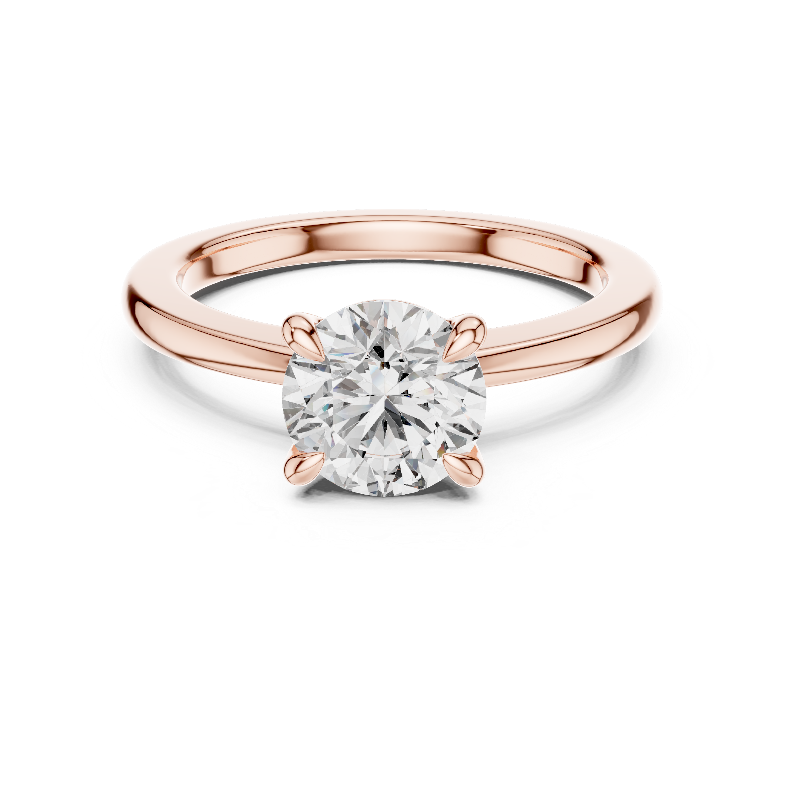 1ct G-VS1 Round Diamond Ring