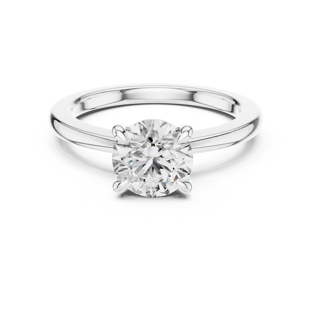 1ct G-VS1 Round Diamond Ring