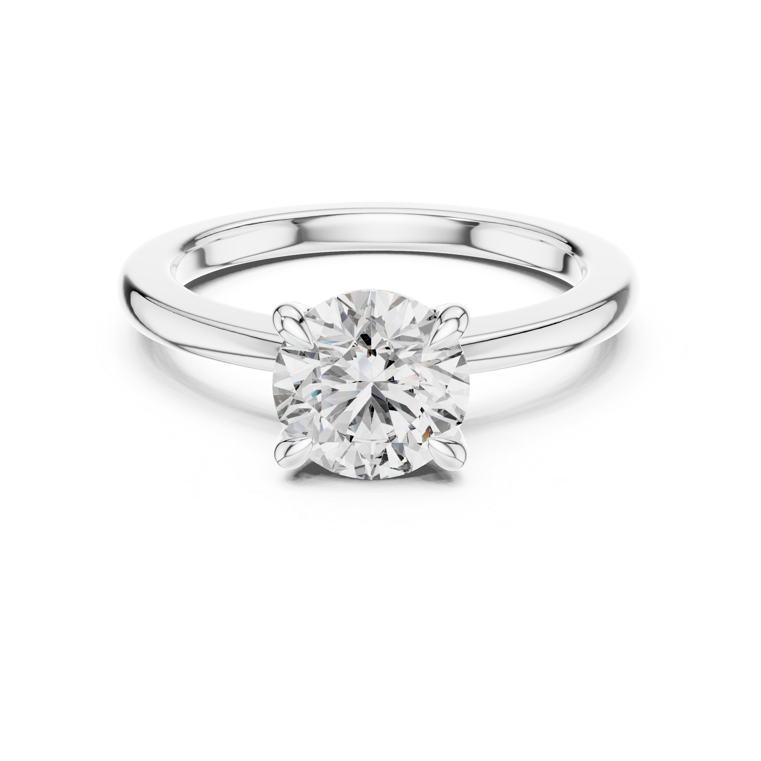 1ct G-VS1 Round Diamond Ring
