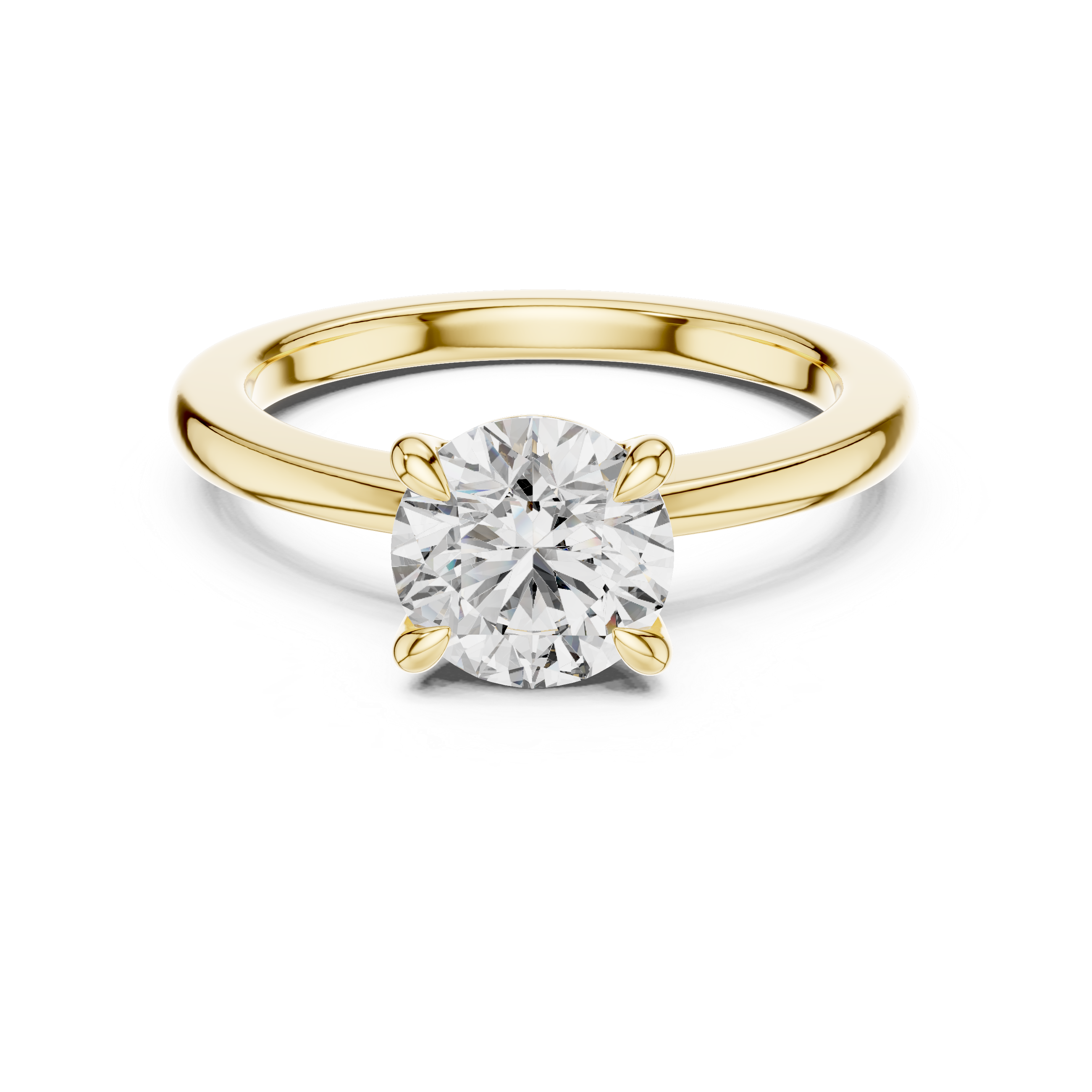 1ct G-VS1 Round Diamond Ring