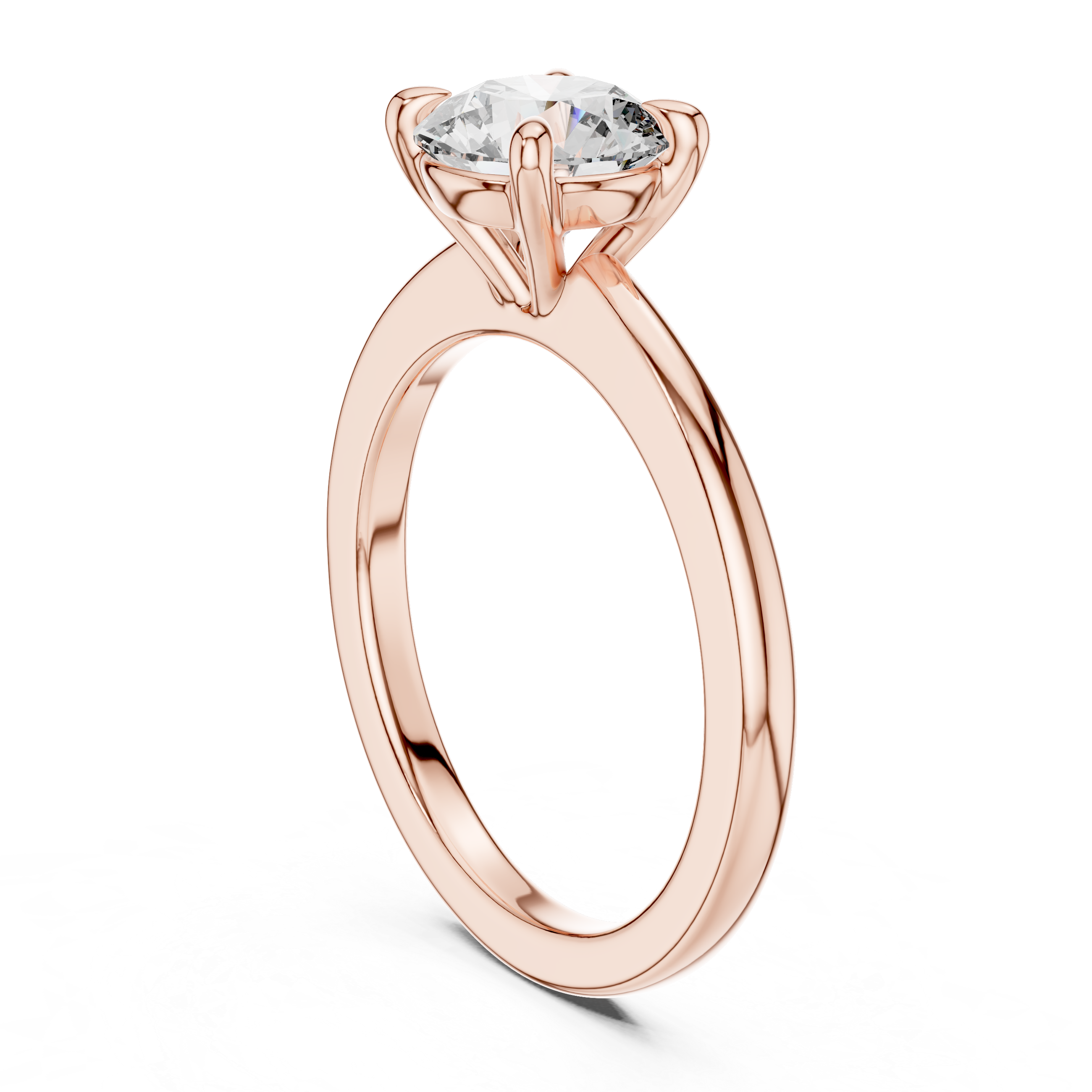 1ct G-VS1 Round Diamond Ring