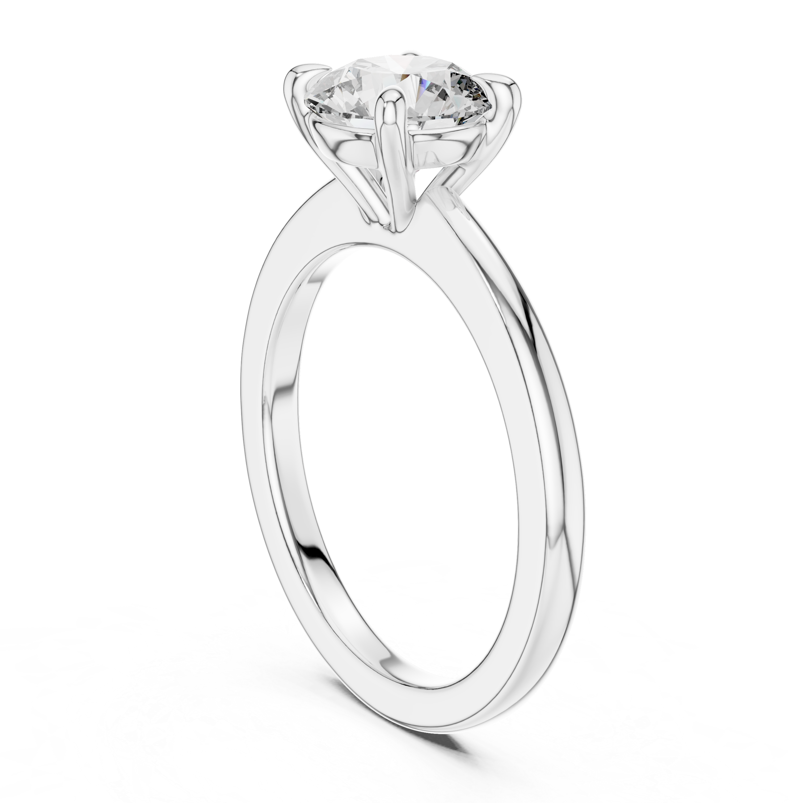 1ct G-VS1 Round Diamond Ring