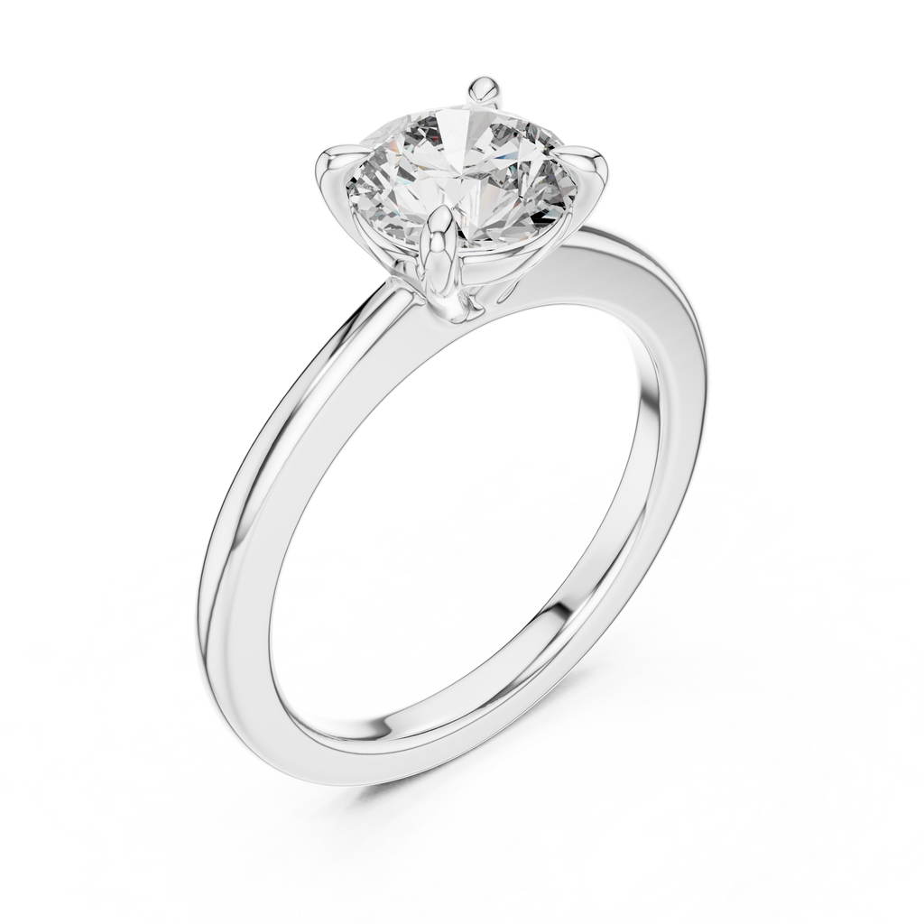1ct G-VS1 Round Diamond Ring