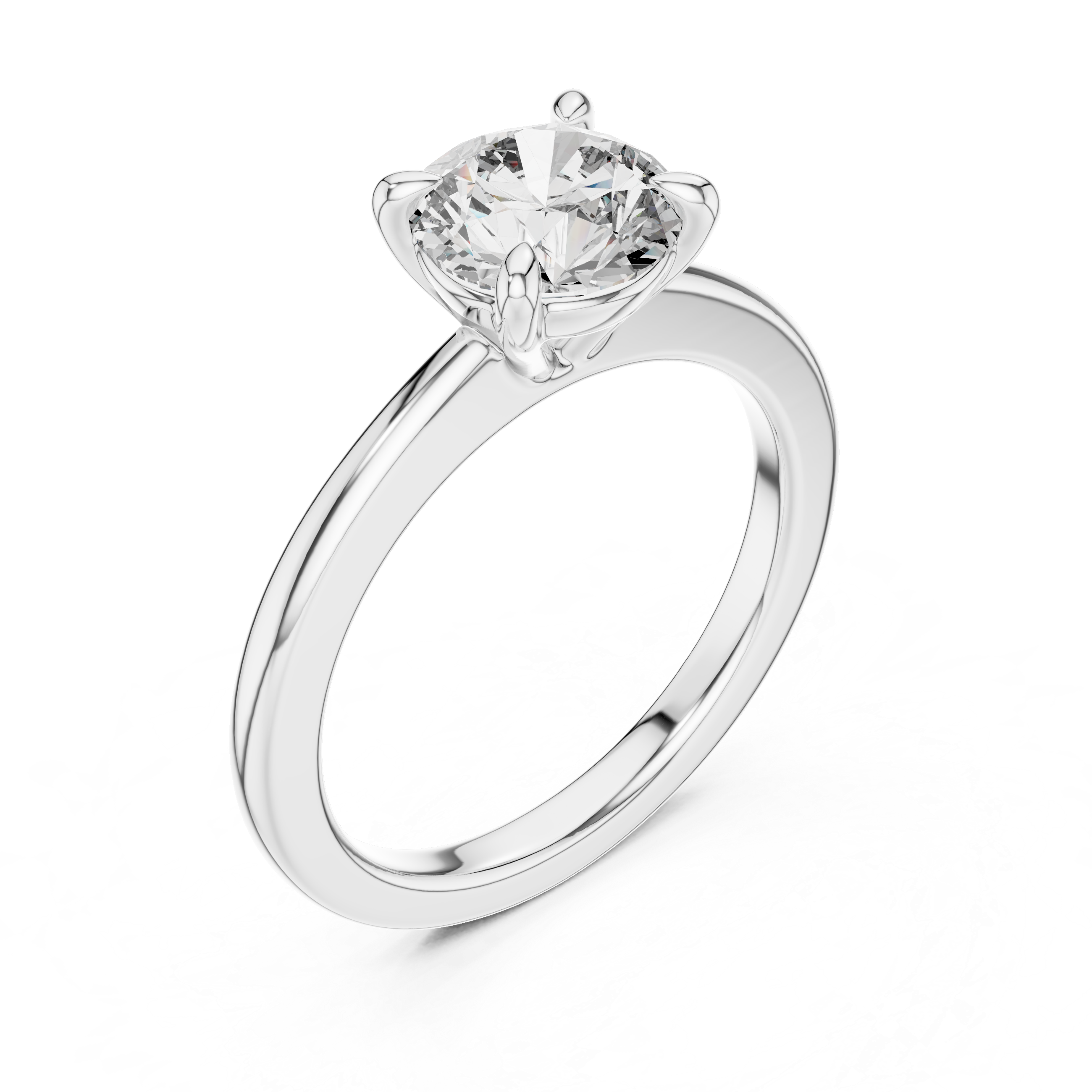 1ct G-VS1 Round Diamond Ring