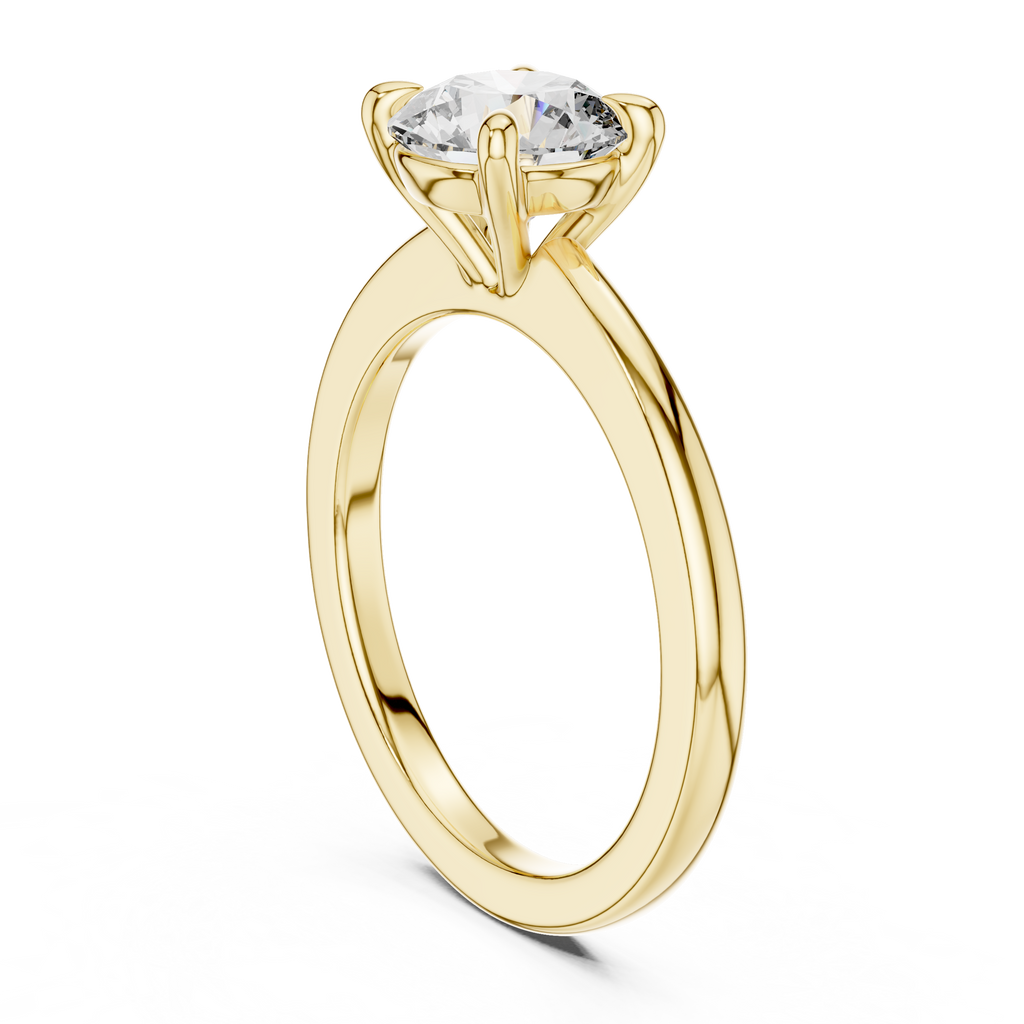 1ct G-VS1 Round Diamond Ring