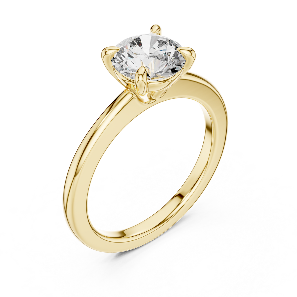 1ct G-VS1 Round Diamond Ring