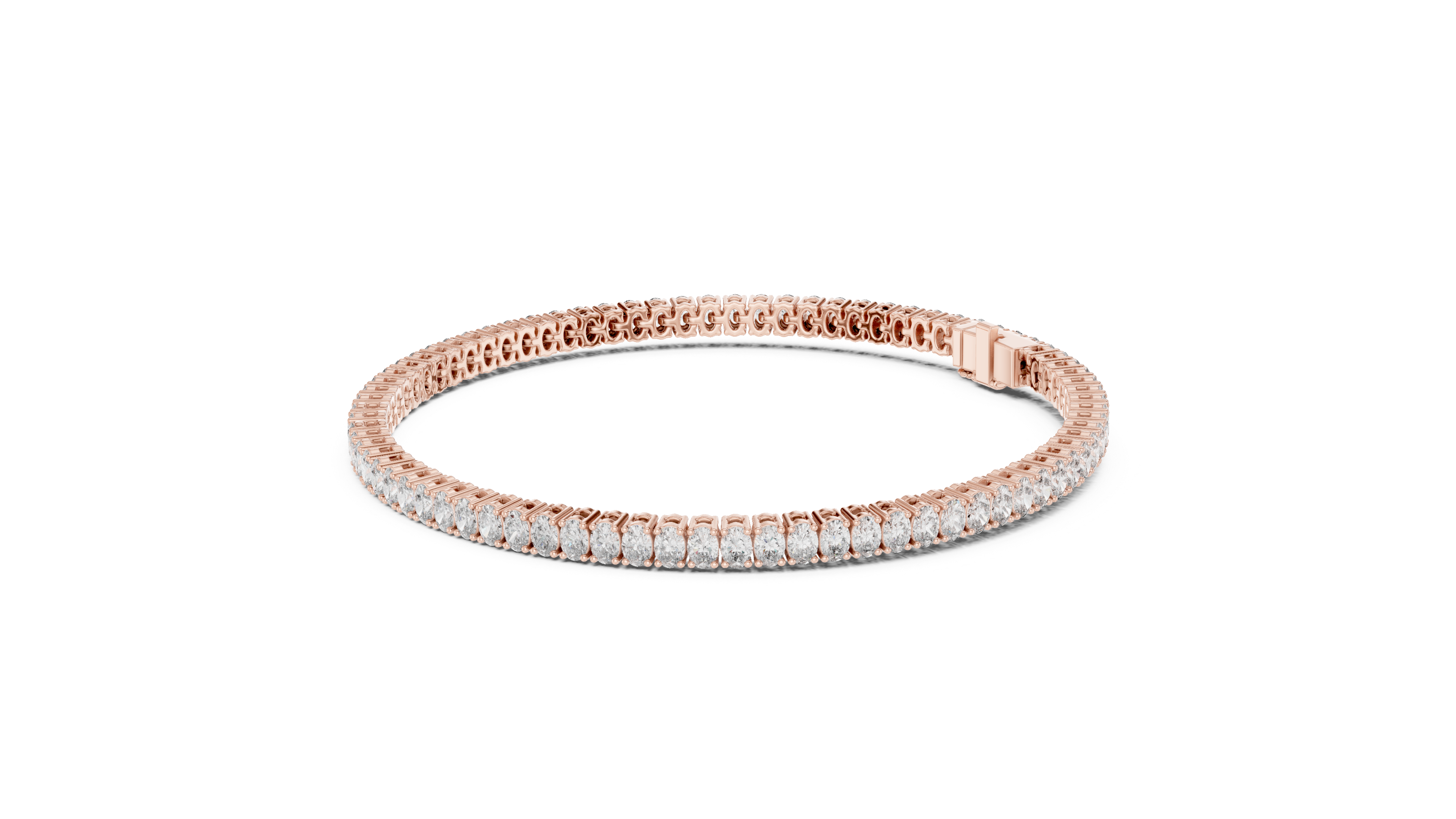 Classic 11.85 ct. Oval Diamond Tennis Bracelet