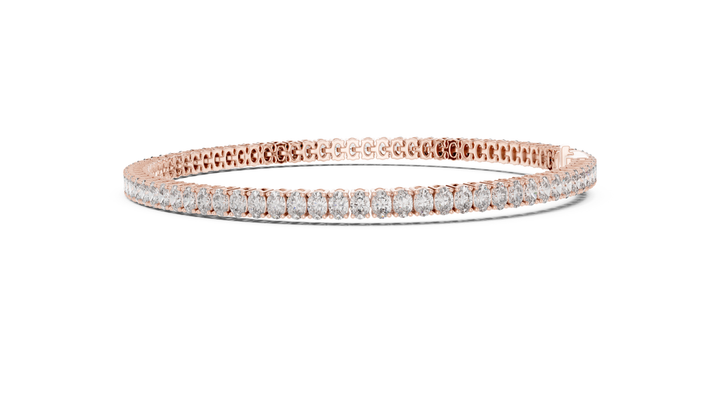 Classic 11.85 ct. Oval Diamond Tennis Bracelet
