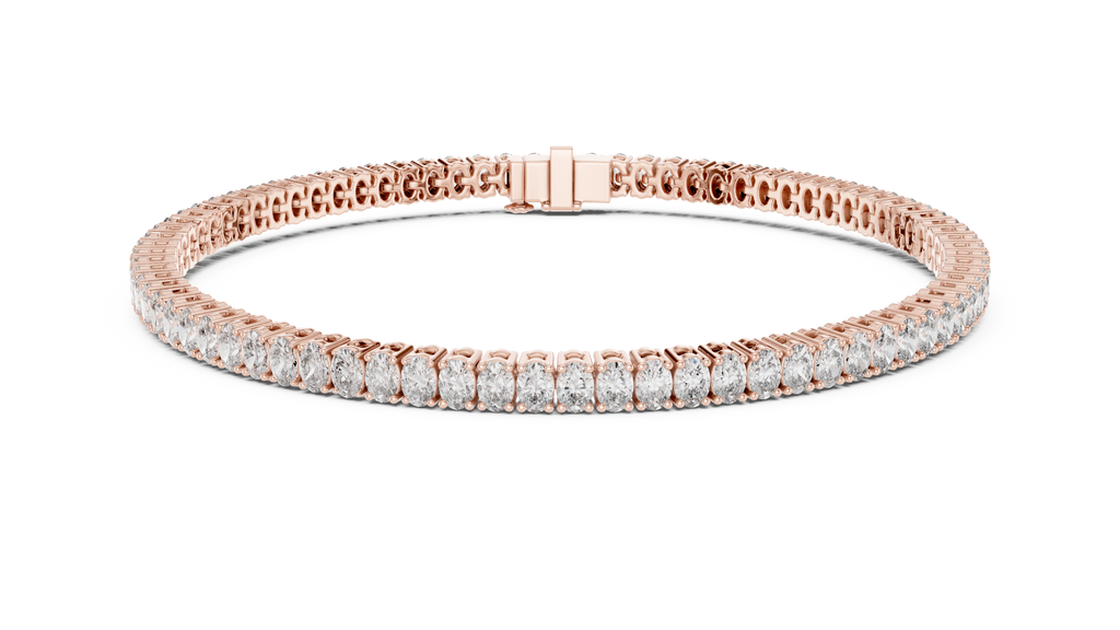 Classic 11.85 ct. Oval Diamond Tennis Bracelet