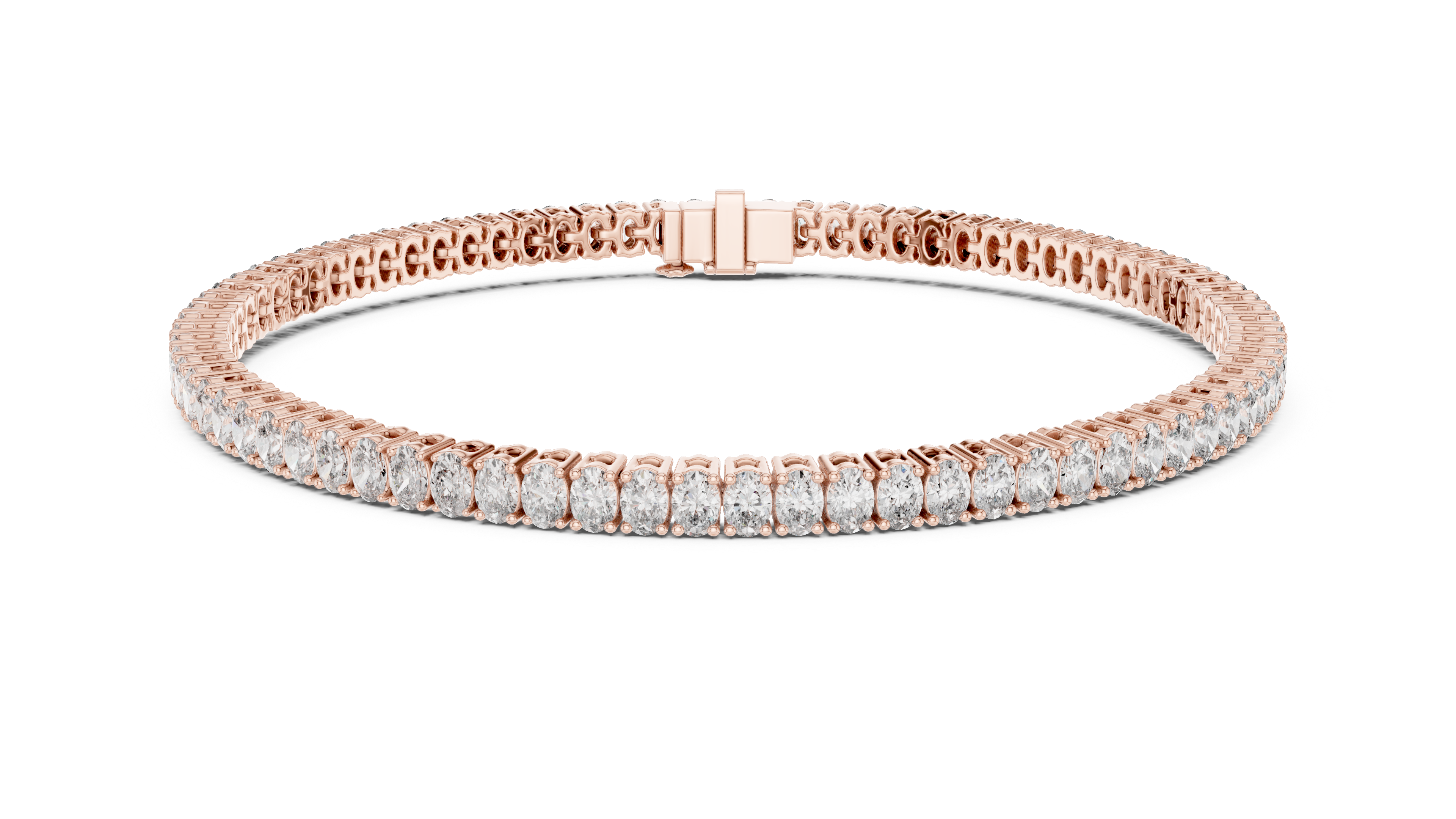 Classic 11.85 ct. Oval Diamond Tennis Bracelet