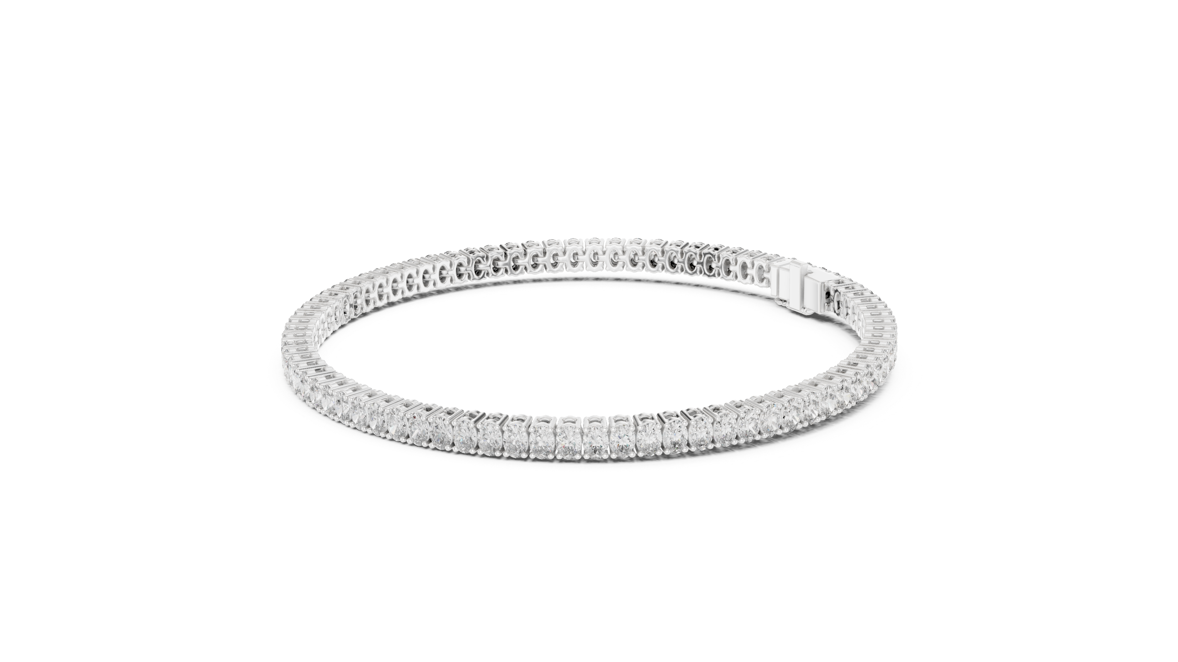 Classic 11.85 ct. Oval Diamond Tennis Bracelet