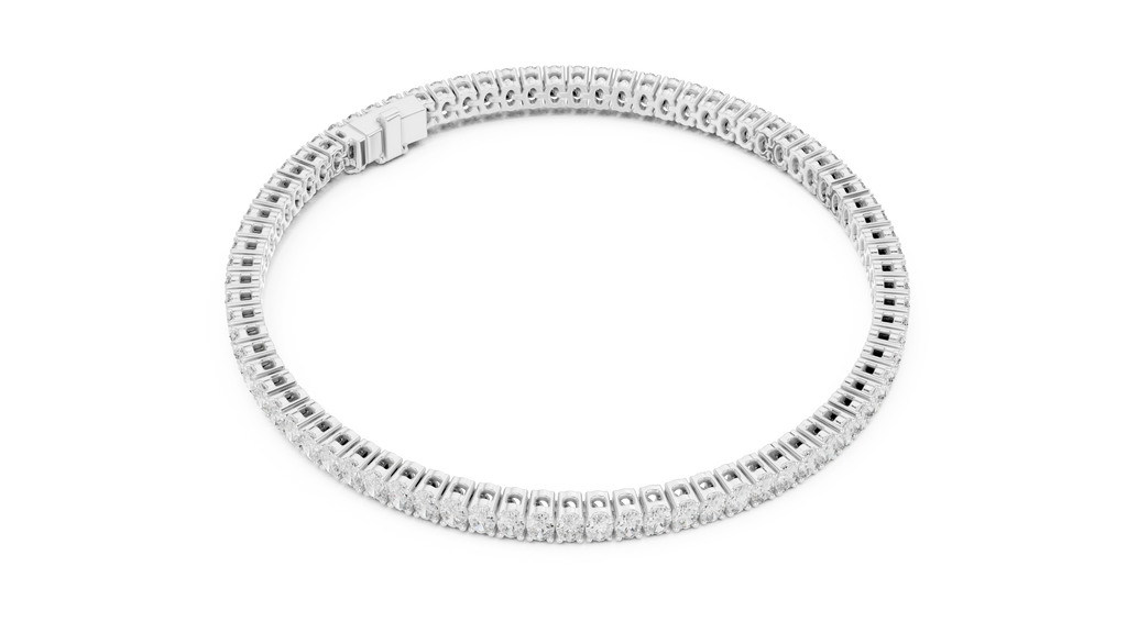 Classic 11.85 ct. Oval Diamond Tennis Bracelet
