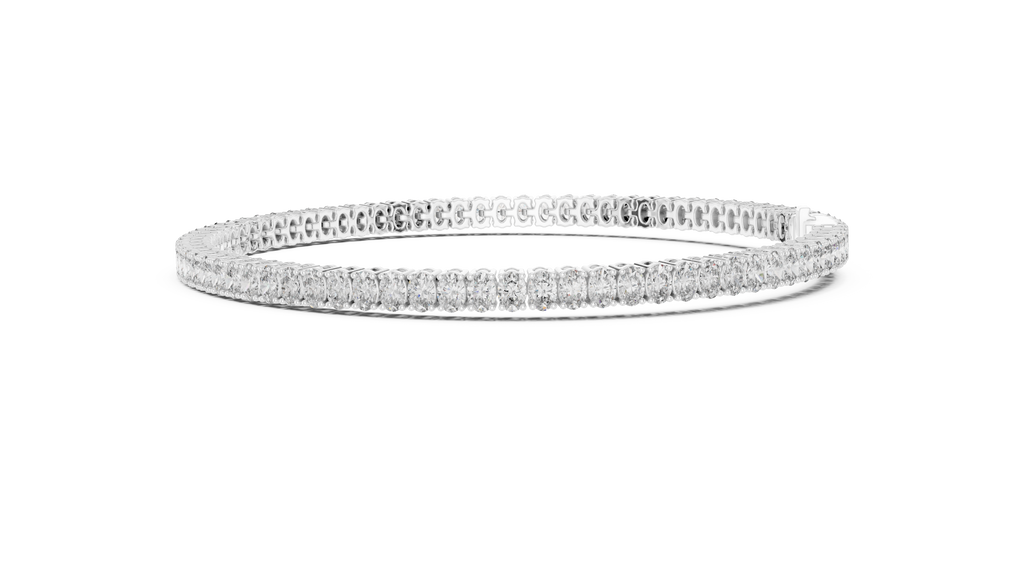Classic 11.85 ct. Oval Diamond Tennis Bracelet