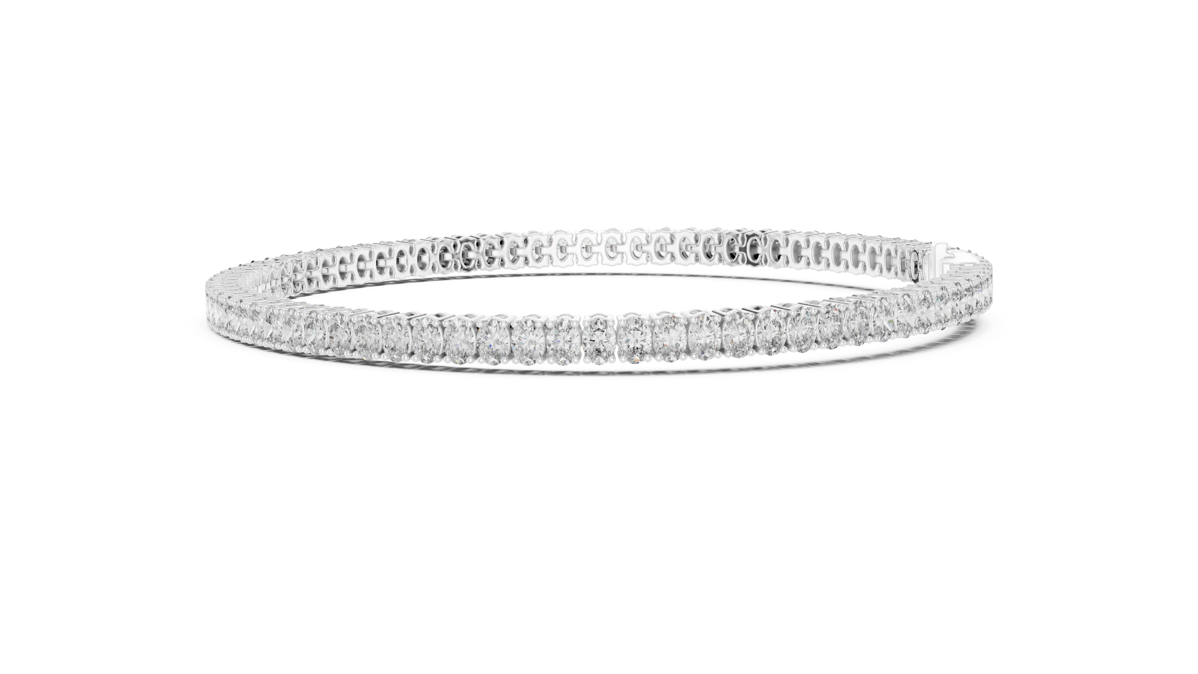Classic 11.85 ct. Oval Diamond Tennis Bracelet