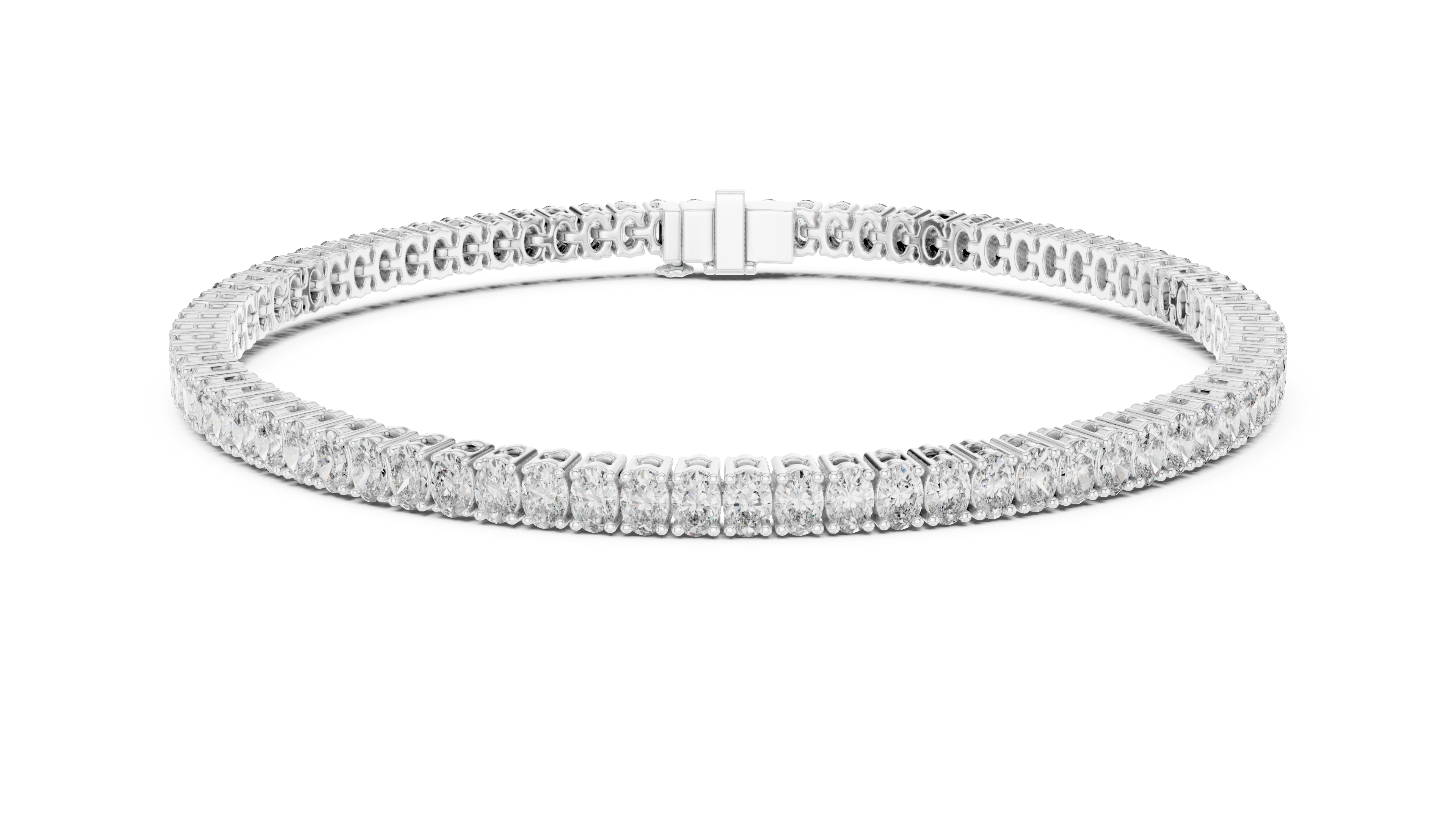 Classic 11.85 ct. Oval Diamond Tennis Bracelet