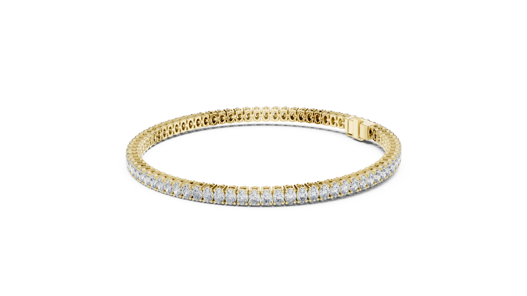 Classic 11.85 ct. Oval Diamond Tennis Bracelet