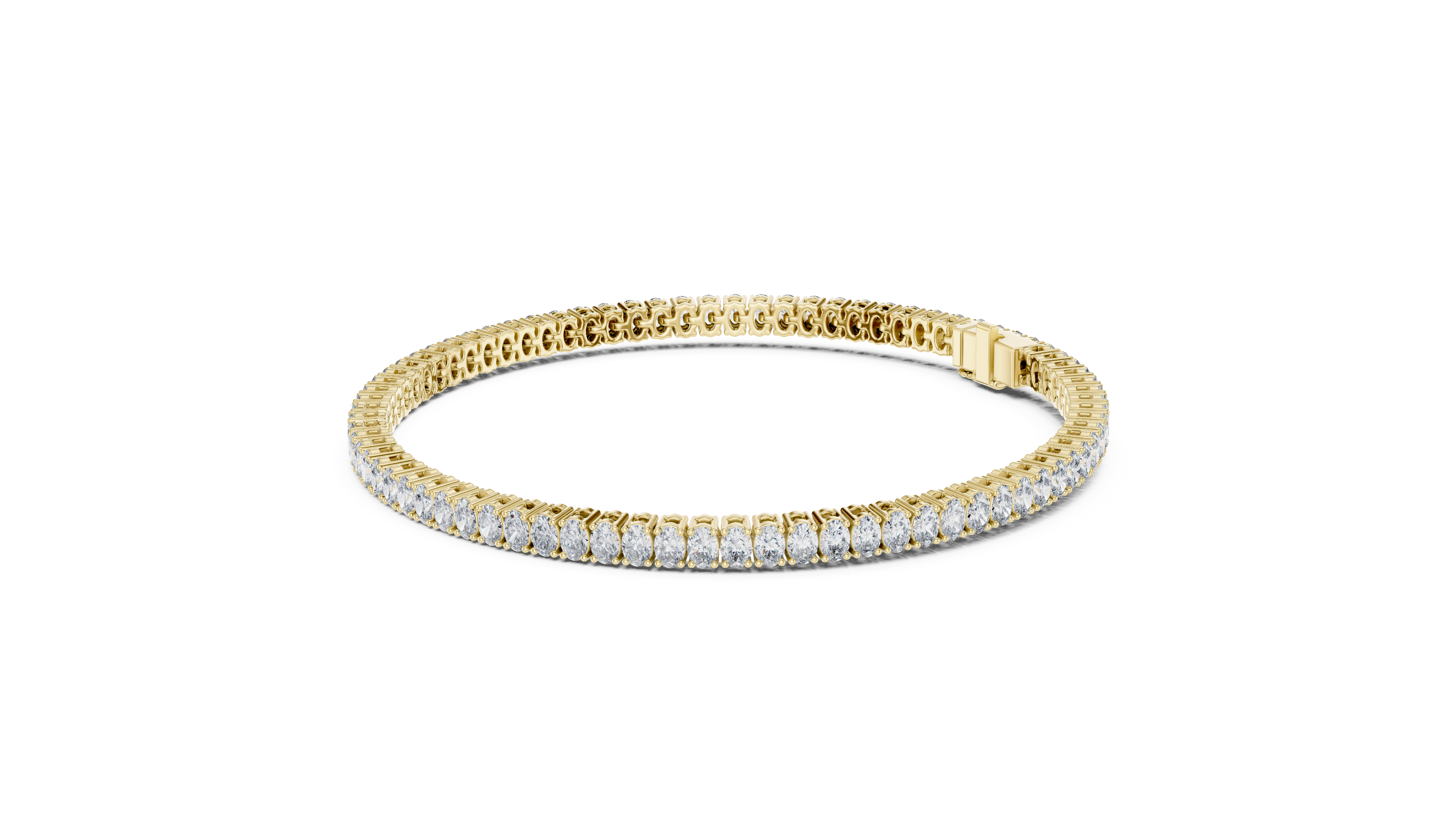Classic 11.85 ct. Oval Diamond Tennis Bracelet