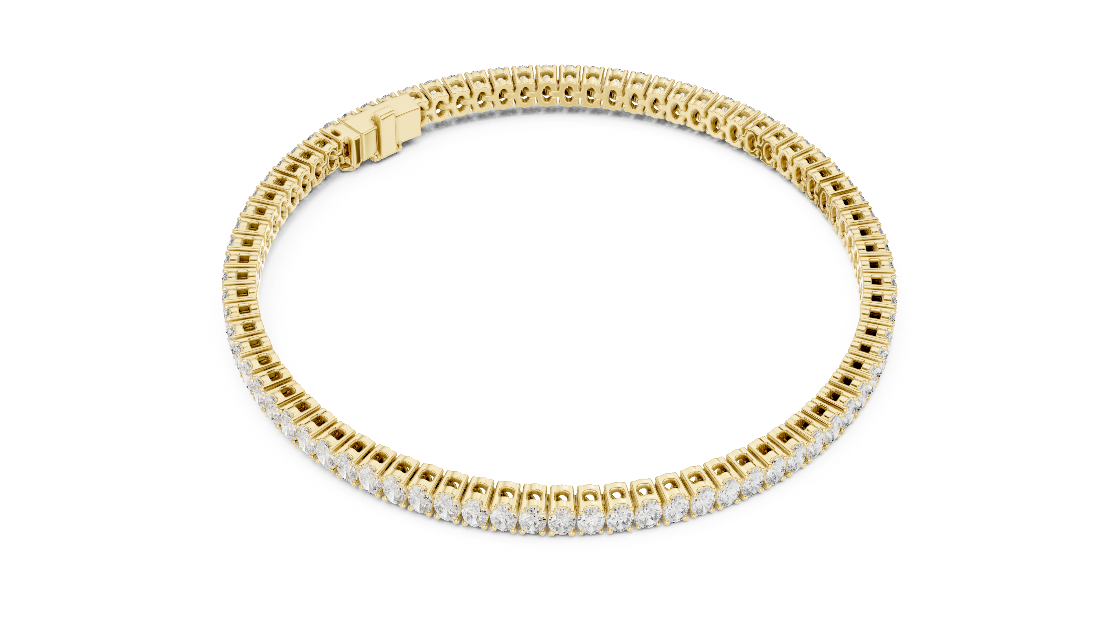 Classic 11.85 ct. Oval Diamond Tennis Bracelet