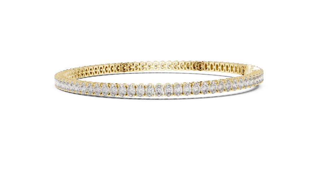Classic 11.85 ct. Oval Diamond Tennis Bracelet