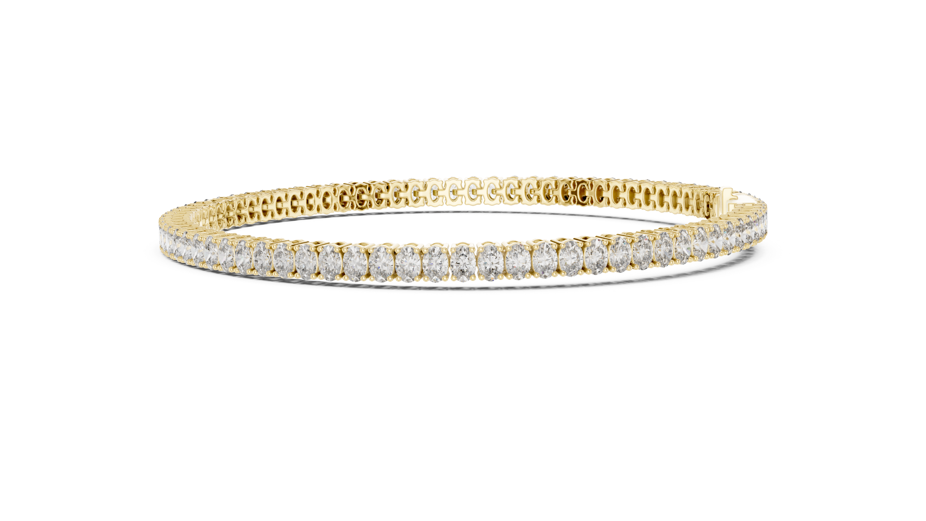 Classic 11.85 ct. Oval Diamond Tennis Bracelet
