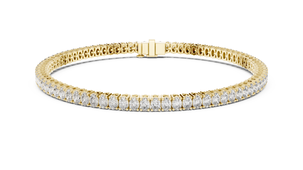 Classic 11.85 ct. Oval Diamond Tennis Bracelet
