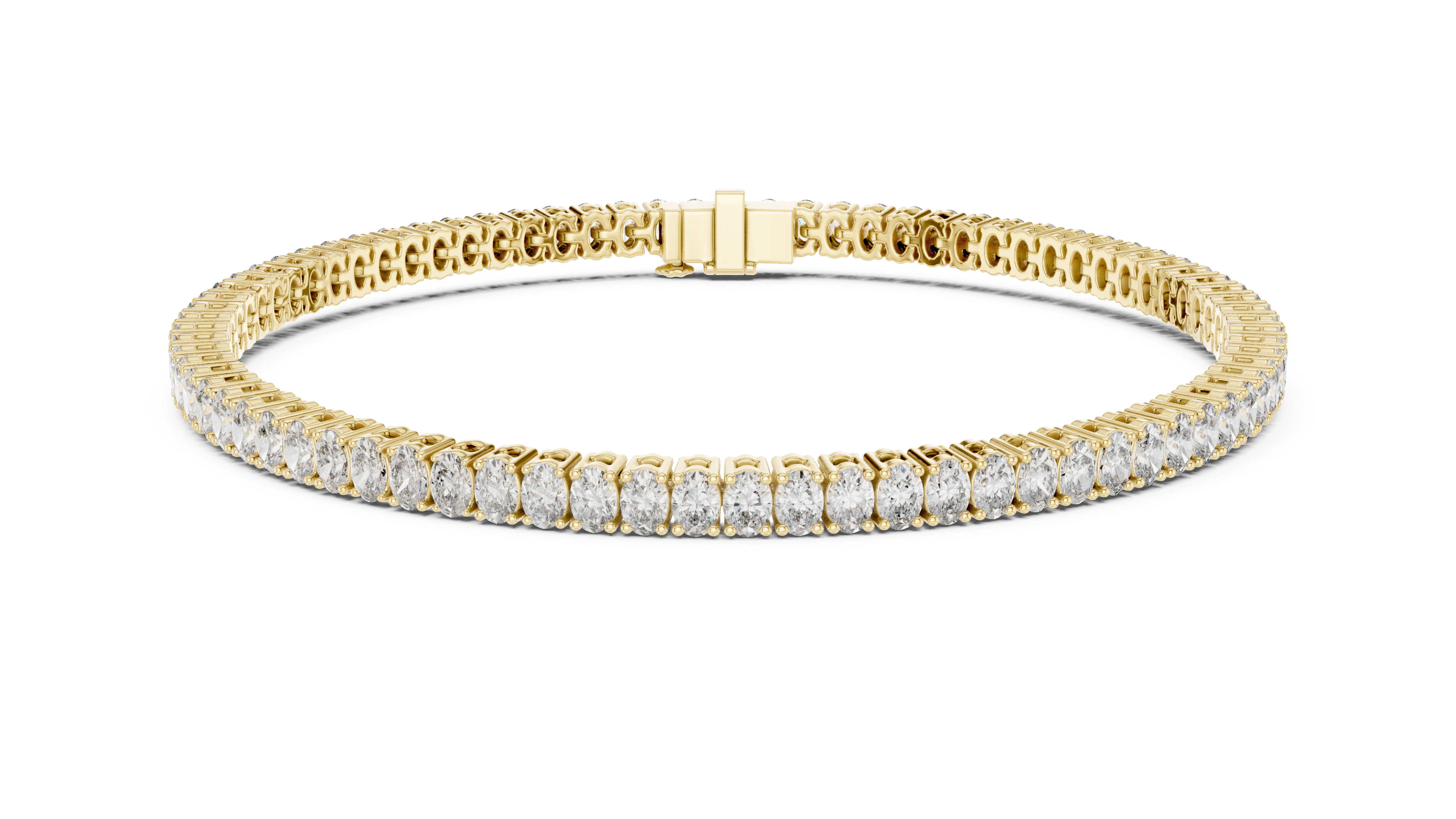 Classic 11.85 ct. Oval Diamond Tennis Bracelet