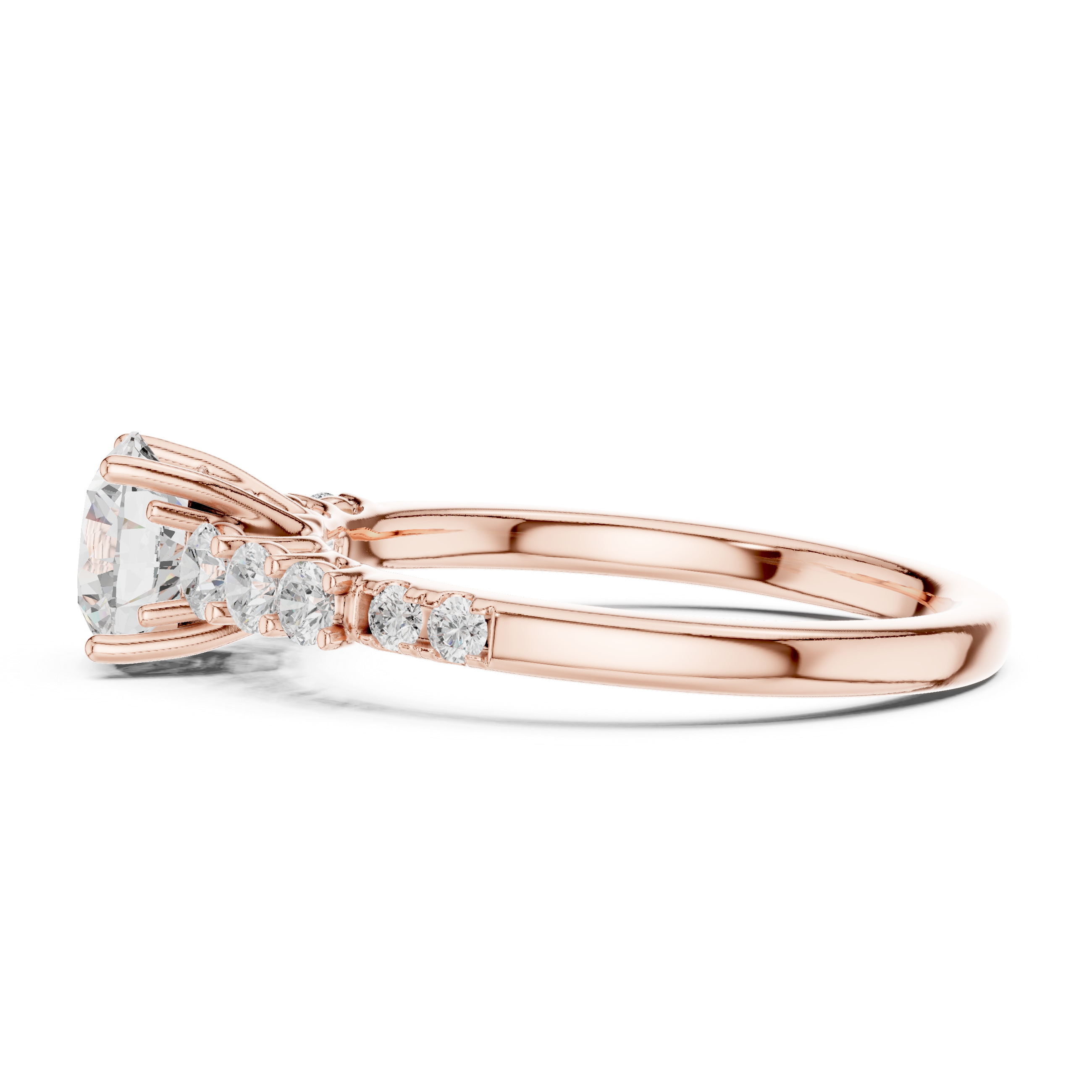 The Seraphina K14 Gold Graduating Diamond Solitaire Ring