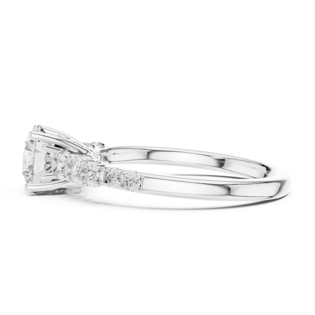 The Seraphina K14 Gold Graduating Diamond Solitaire Ring
