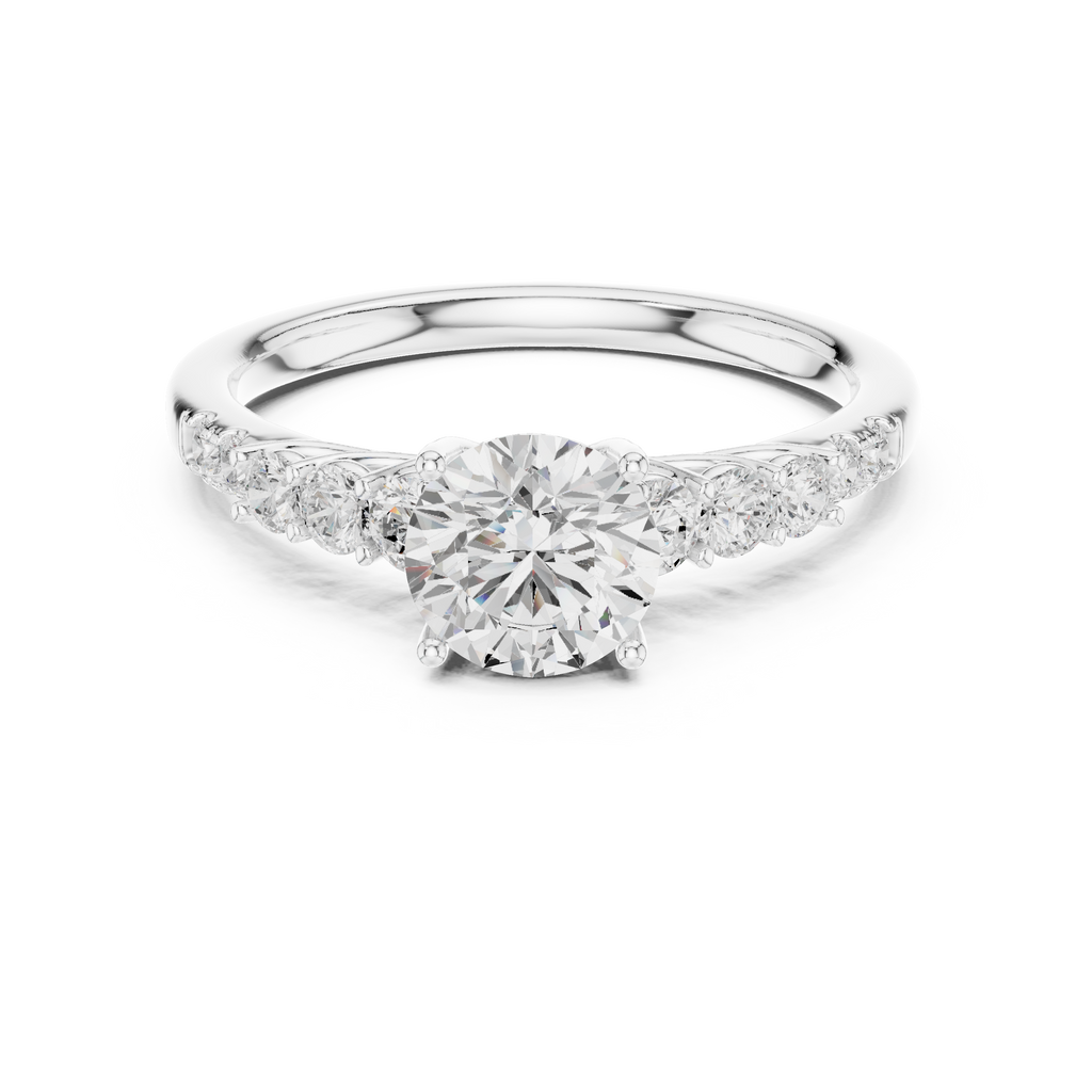 The Seraphina K14 Gold Graduating Diamond Solitaire Ring